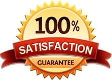 100% satisfaction guarantee logo